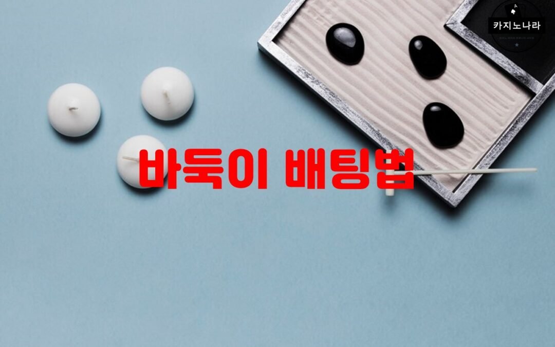 바둑이 배팅법에 대한 전략과 기술